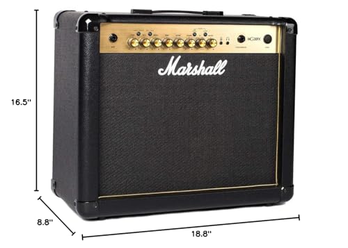 Marshall Amps Guitar Combo Amplifier, 3.5mm Jack, Black (M-MG30GFX-U)