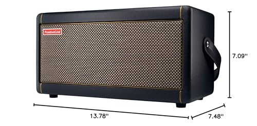 Positive Grid Spark Guitar Amplifier + Traveler Bag Bundle - Electric, Bass and Acoustic Guitar 40-Watt Combo Amp Including Spark Mobile App