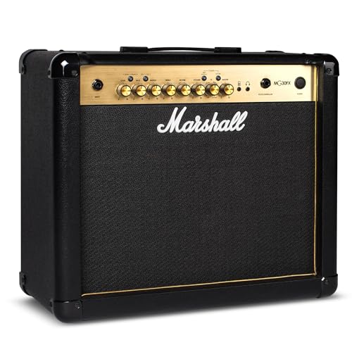 Marshall Amps Guitar Combo Amplifier, 3.5mm Jack, Black (M-MG30GFX-U)