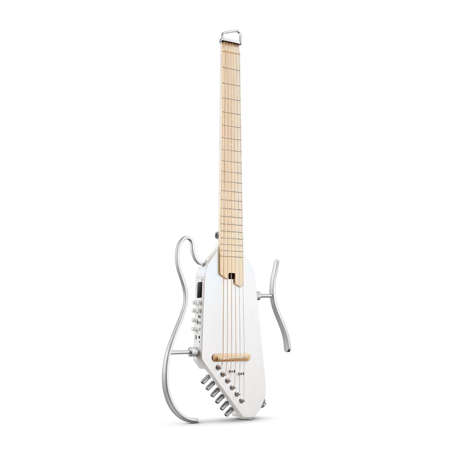 Donner Acoustic Electric Guitar HUSH I PRO Travel Guitar with Multiple Effect Modes Smart Guitarra Kit of Earphone, Gig Bag, Strap, Charging Cable