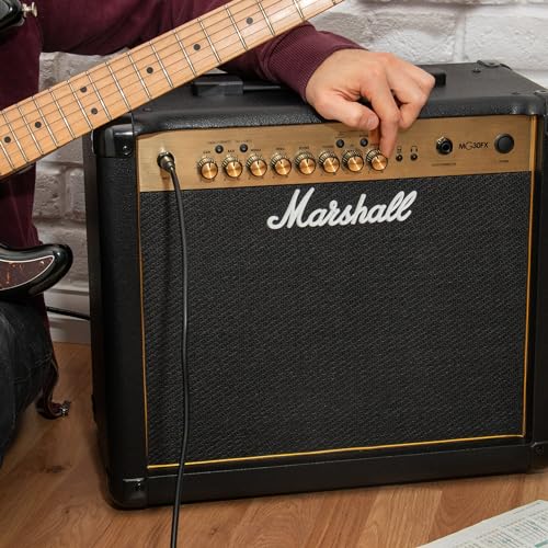 Marshall Amps Guitar Combo Amplifier, 3.5mm Jack, Black (M-MG30GFX-U)