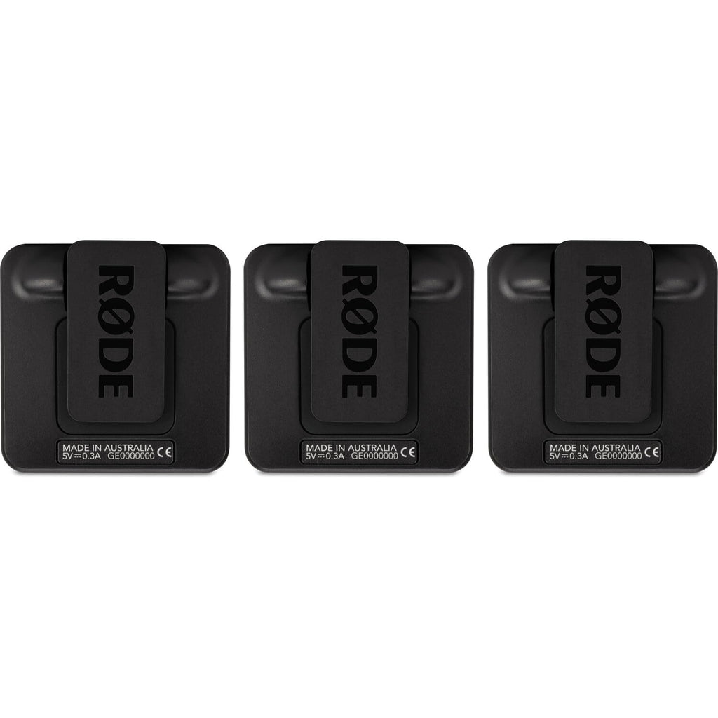 RØDE Wireless Go II Dual Channel Wireless System with Built-in Microphones with Analogue and Digital USB Outputs, with 2X Transmitter, Bundle with 2X Turnstile Audio Lavalier Microphone