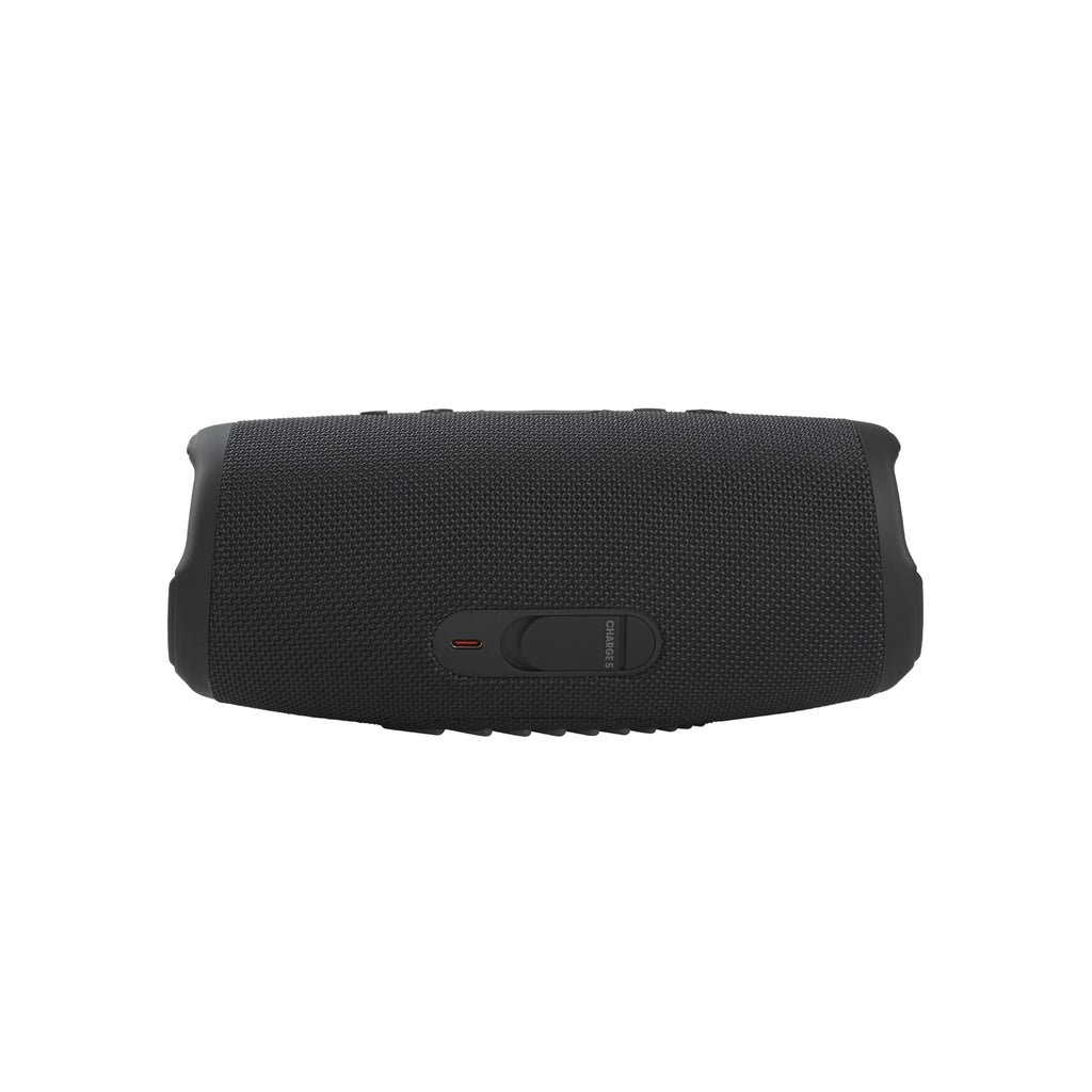 JBL Charge 5 Waterproof Portable Speaker with Built-in Powerbank and gSport Carbon Fiber Case (Black)