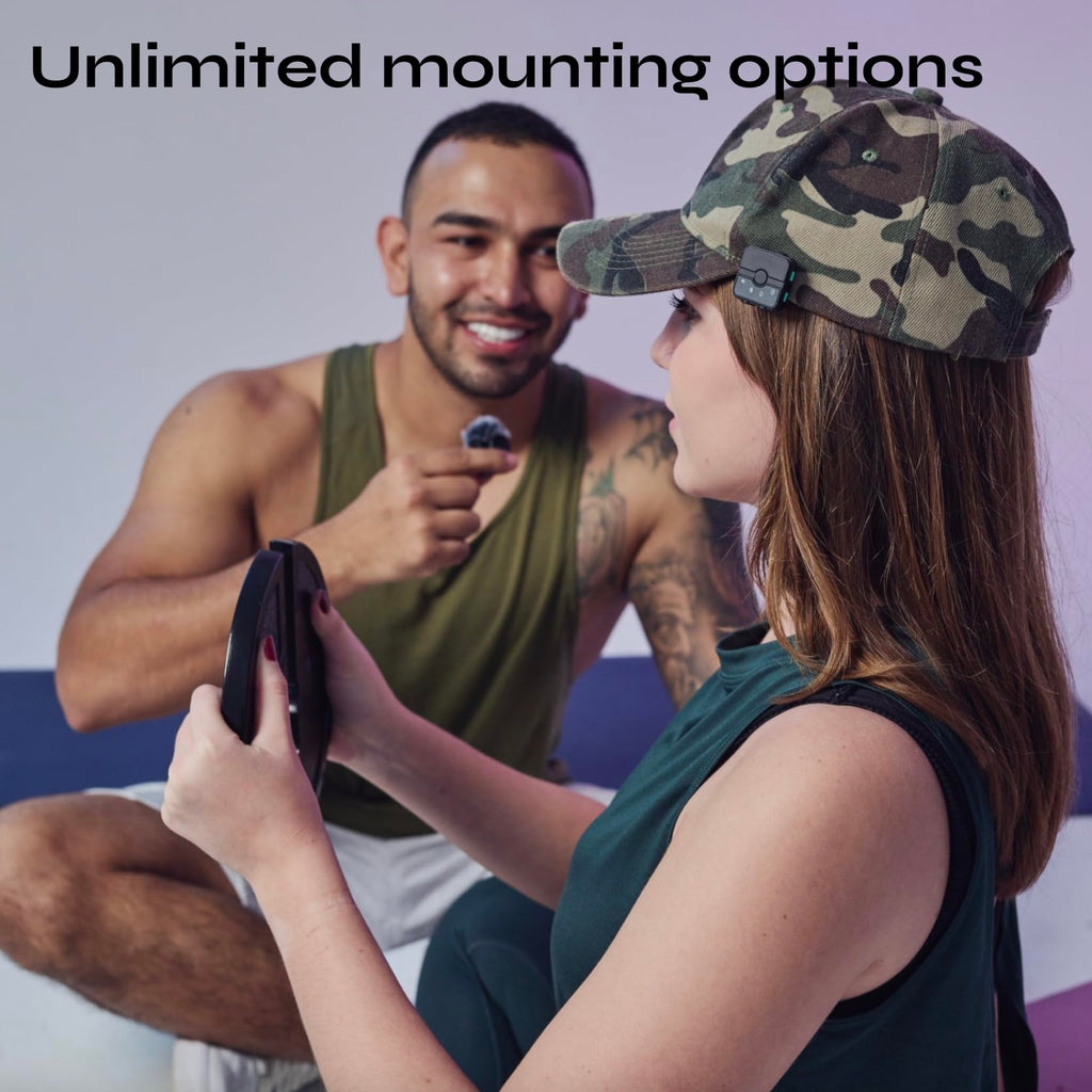 CreatorMic voice-enhancing mini wireless microphone for iPhone/Android/Camera - limiter, voice EQ, noise cancel, echo remove, magnetic mount – lapel mic clip on for video/vlog/YouTube/Tiktok