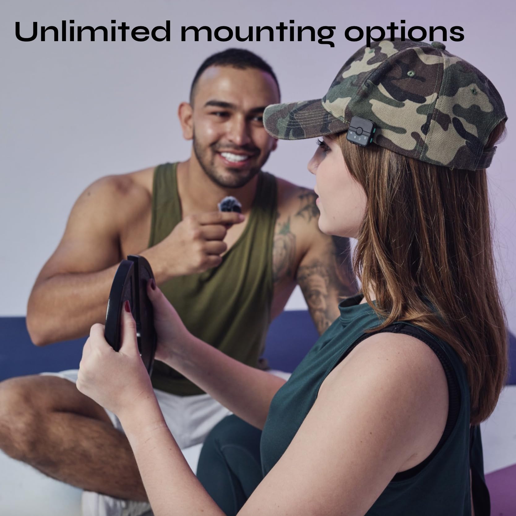 CreatorMic voice-enhancing mini wireless microphone for iPhone/Android/Camera - limiter, voice EQ, noise cancel, echo remove, magnetic mount – lapel mic clip on for video/vlog/YouTube/Tiktok