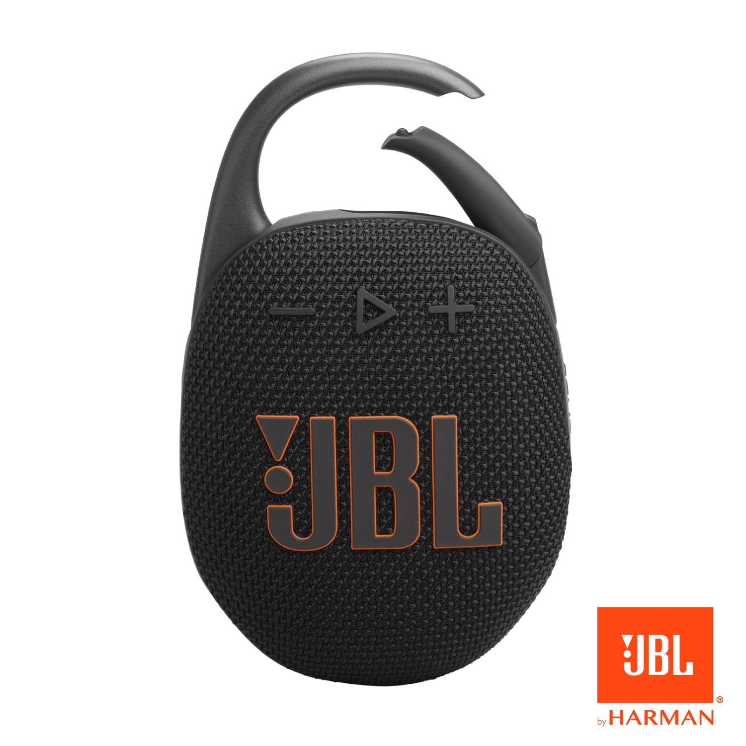 JBL Clip 5 - Ultra-Portable, Waterproof & Dustproof Bluetooth Speaker, Big Pro Sound with Punchy bass, Integrated Carabiner, Up to 12 Hours of Play, Made in Part with Recycled Materials (Black)