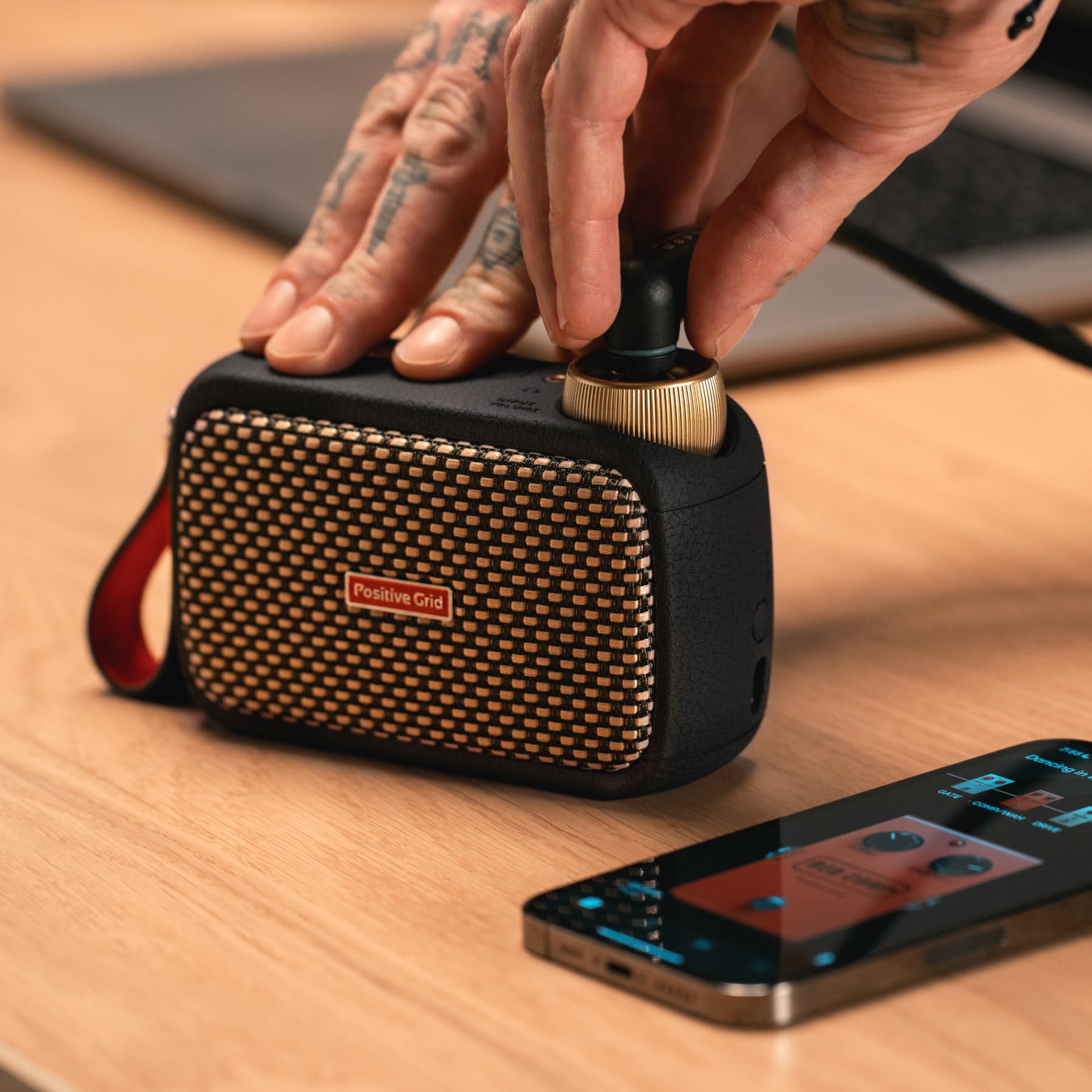 Positive Grid Spark GO 5W Ultra-Portable Smart Guitar Amp, Headphone Amp & Bluetooth Speaker with Smart App for Electric Guitar, Acoustic or Bass