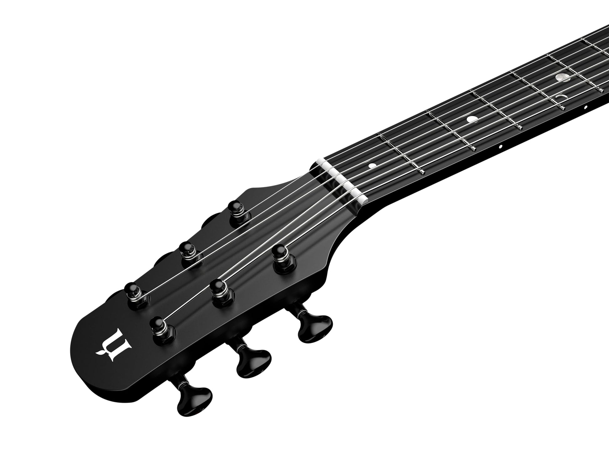 Natasha Carbon Fiber Acoustic Guitar, 38-inch Steel-string Guitarra,Durable Thin 6-string Guitar for Beginners (Cosmic Black)