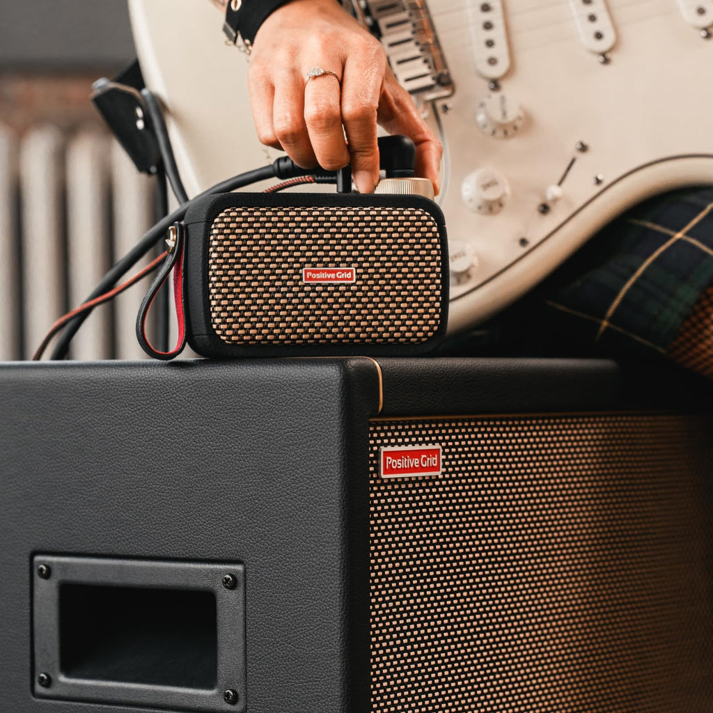 Positive Grid Spark CAB Powered Guitar Amp Speaker Cabinet for Spark Series Amps, Multiple Instruments, Modelers, and More