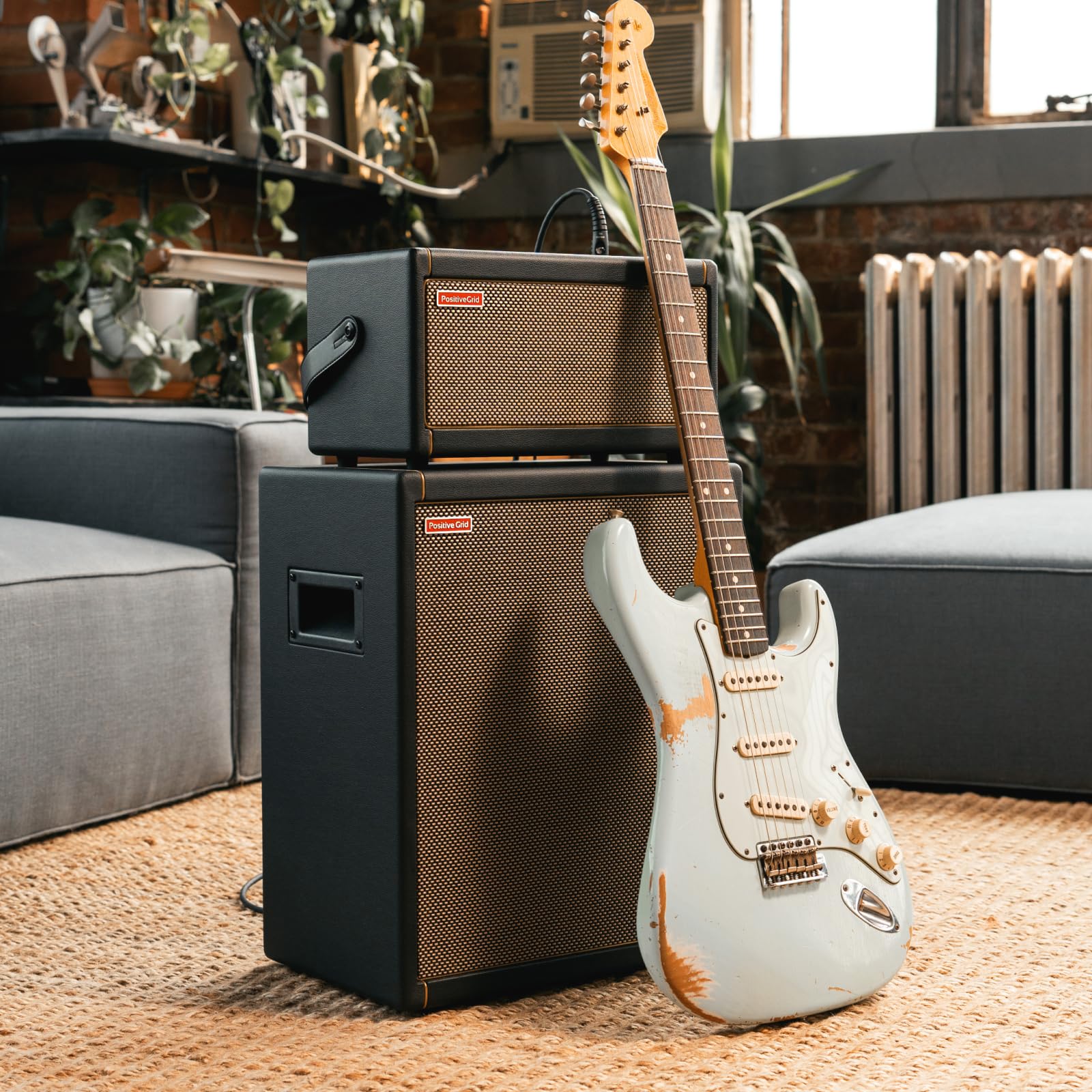 Positive Grid Spark CAB Powered Guitar Amp Speaker Cabinet for Spark Series Amps, Multiple Instruments, Modelers, and More