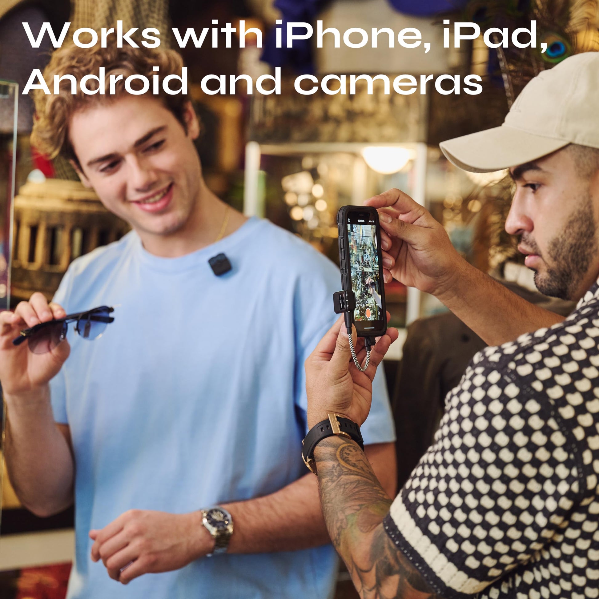 CreatorMic voice-enhancing mini wireless microphone for iPhone/Android/Camera - limiter, voice EQ, noise cancel, echo remove, magnetic mount – lapel mic clip on for video/vlog/YouTube/Tiktok