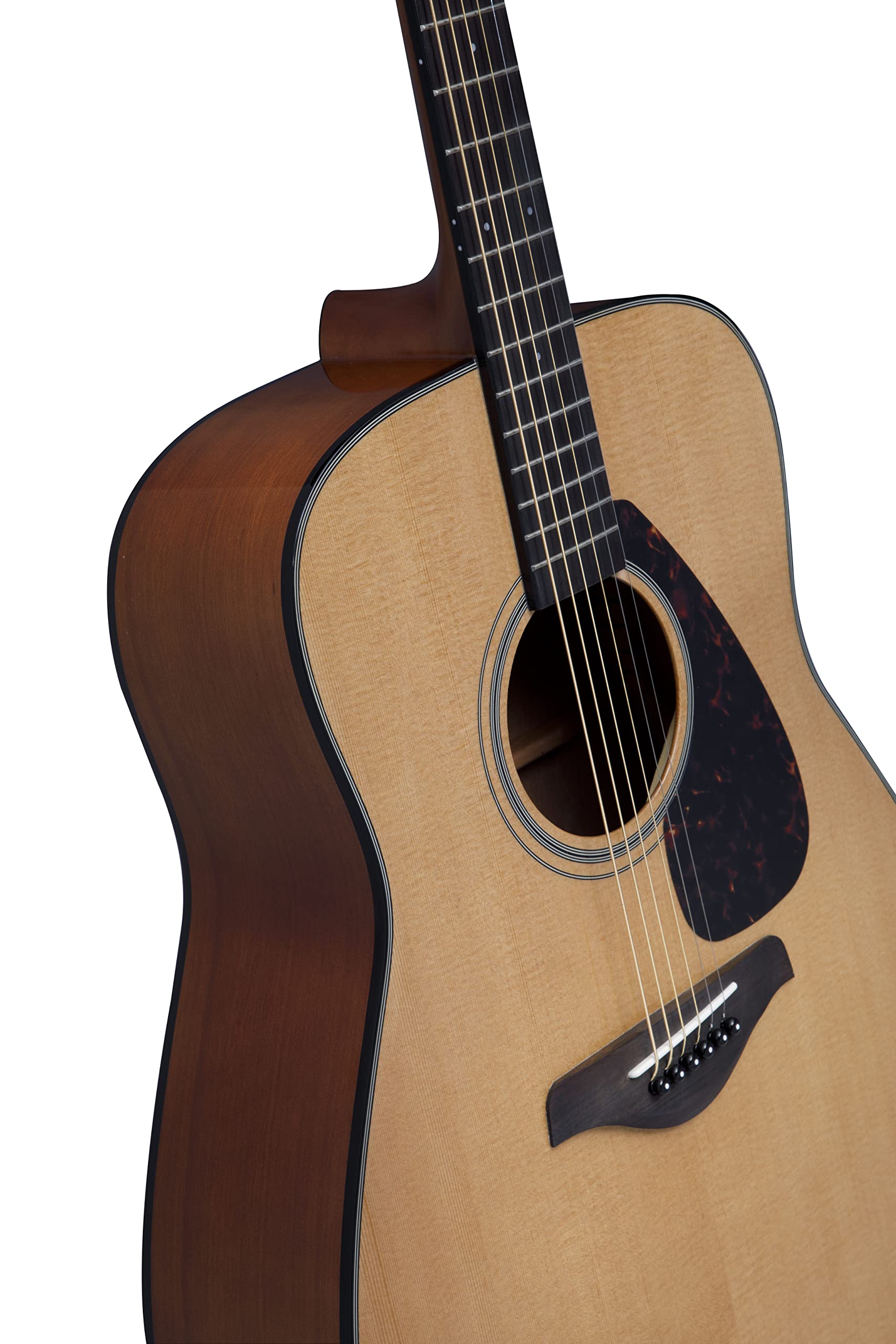 Yamaha 6 String Beginner Solid Spruce Top Traditional Western Dreadnought Acoustic Guitar With Rosewood FIngerboard, Natural Finish, Right, (FG800J NT)